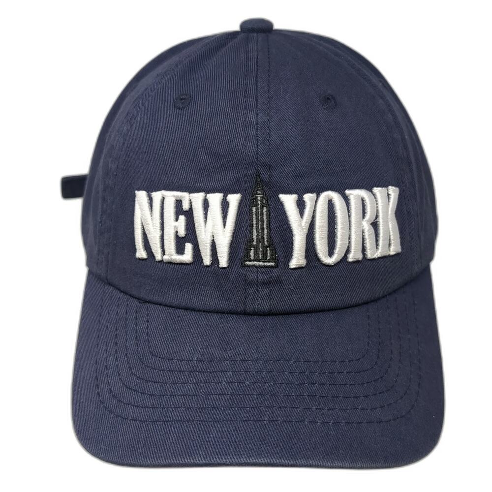 e by elidan Baseball Cap Blue One Size New York Empire State Building Hat